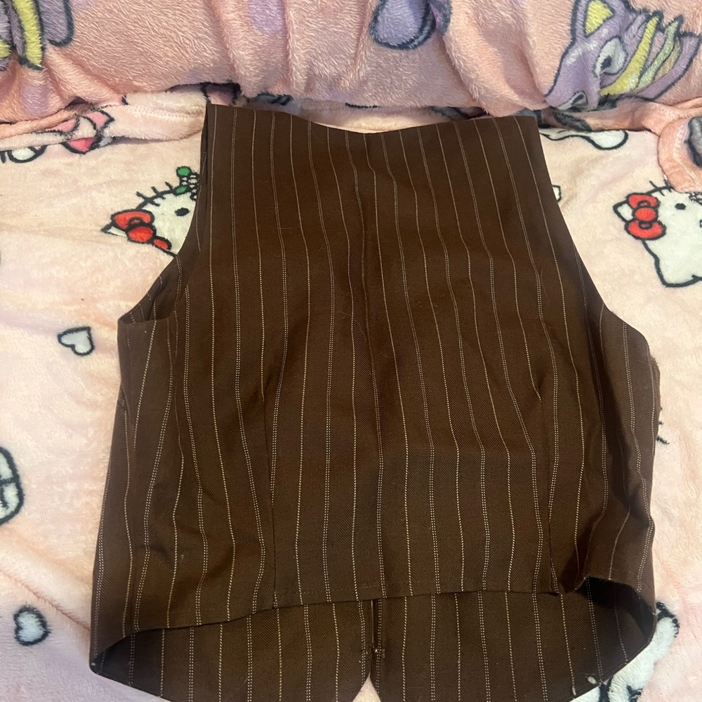Reformation Cohen vest & pant set striped - Picture 9 of 12